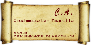 Czechmeiszter Amarilla névjegykártya